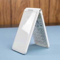 Samsung Galaxy Folder 2 SM-G160N – White (Unlocked) Android Flip Phone