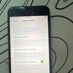 Apple iPhone SE 64GB Black 83% battery health