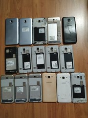 Lot of 16 Mixed model Samsung Galaxy J7 /J3 /S5 16GB and other For parts