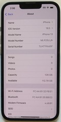 TESTED USED GSM UNLOCKED MIDNIGHT iPhone 13, 128GB A2482 ML933LL/A, 90% BATTERY