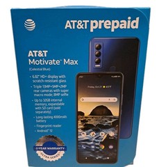 Motivate Max Cell Phone (32GB) Smartphone – Blue 6.82 « Display Android 12,13mp