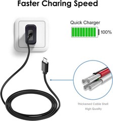 5V 2A Fast Micro USB Wall Charger for Kindle Paperwhite, Samsung Galaxy S7, 6Ft