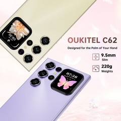 OUKITEL C62 Cell Phone 6.88&Prime; Dual Screen 16GB+128GB 5150mAh Android 15 T-Mobile
