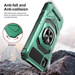 Cloud Mobile Stratus C7 Phone Case with Tempered Glass Screen Protector, Dark Gr