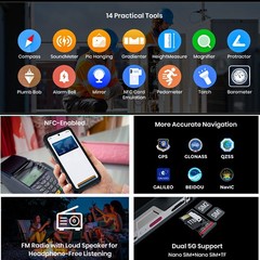 5G FOSSiBOT F115 Ultra Thermal AI Rugged Phone Android 16 Rangefinder 20000mAh