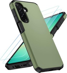 Shockproof Silicone Armor Case for Samsung Galaxy A17 5G w/ HD Screen Protector