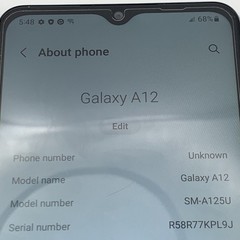 Samsung Galaxy A12 SM-A235U 32GB UNLOCKED – MINT CONDITION – TESTED (1 Unit)