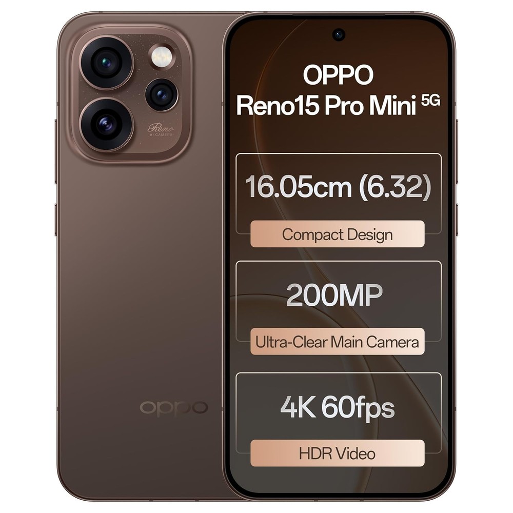 Oppo Reno15 Pro mini 5G Factory Unlocked Dual SIM 512GB Storage 6200 mAh Battery