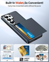 for Samsung Galaxy-S26-Ultra Wallet Case: with Card Holder Phone Funda para