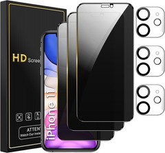 3PCS Privacy Screen Protector & Camera Lens Protector for iPhone 11 6.1 Inch Ant