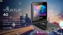 FLIP Phone Logic Z1L 4G Unlocked Dual SIM | SOS Button, Long Battery Life BK