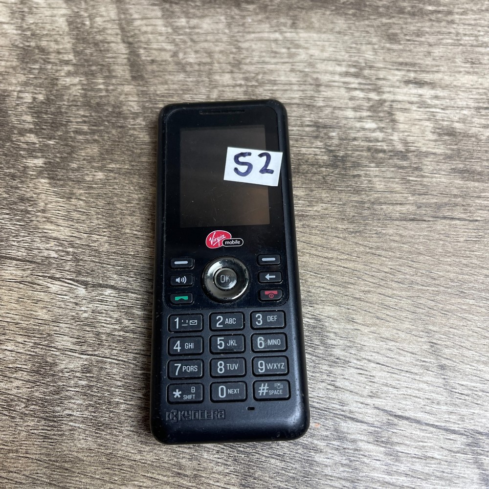 Kyocera Jax S1300 Black Bluetooth Color Screen Virgin Mobile Cellular Cell Phone