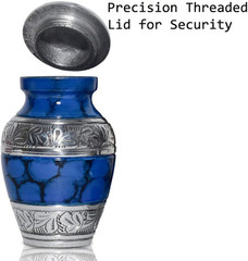 Small Cremation Urns for Human Ashes | Set of 6 | 3 Cubic Inches | Mini Keepsake