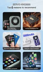 Unlocked Mini 3.0&Prime; HD Display Small Smartphone Android 10.0 4G LTE 16GB 2000mAh