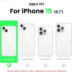 Slim Liquid Silicone iPhone 15 Case 6.1 Inch, Soft Gel Rubber, Anti-Scratch Chal