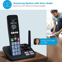 DECT 6.0 Cordless Phone, 3-Handset – Smart Call Blocker, Bluetooth Connect to Ce
