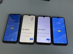 Lot of 4 Android Smartphones Parts Only Wiko Maxwest Vortex BLU