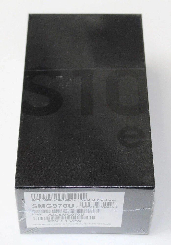 Samsung Galaxy S10e 128GB Black (Verizon) Unlocked T-Mobile NEW OTHER SEALED