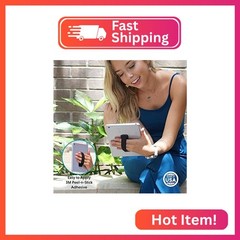 LOVEHANDLE Tablet/XL Grip for Most Tablets and Large Smartphones- Solid Silver