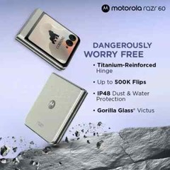 MOTOROLA Razr 60 (PANTONE Gibraltar Sea, 256 GB) (8 GB RAM)-GLOBAL VERSION