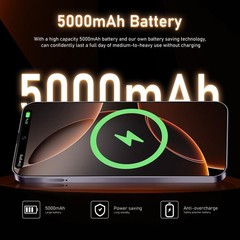 G16 Pro Max Unlocked Cell Phone 128GB Dual SIM 5G Smartphone Android 15