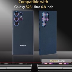 Camera Lens Protector for Samsung Galaxy S23 Ultra, Aluminum Alloy Ring