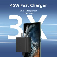 45w Type USB-C Super Fast Wall Charger +6FT Cable For Samsung Galaxy S25 S24 S23