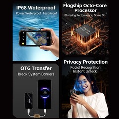 Global MINI 4G LTE Network Android 12 Rugged Cell Phone Outdoors Mobile UNIWA