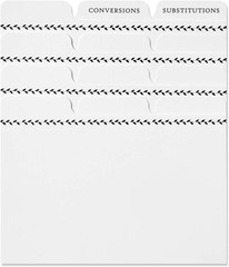 Recipe Card Dividers – 24 Tabs per Set, Works with 4X6 Inch Cards, Helps Organiz