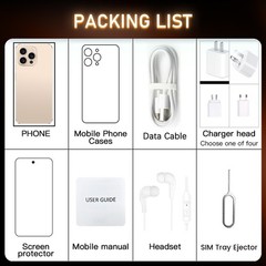 G16 Pro Max Unlocked Cell Phone 128GB Dual SIM 5G Smartphone Android 15