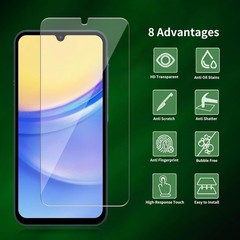2 Pack for Samsung Galaxy A15 5G Screen Protector, Bubble Free & HD Clear