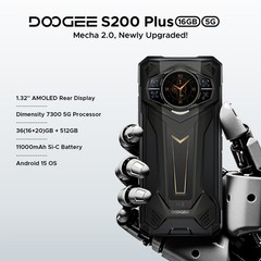 DOOGEE S200 Plus 5G Rugged Phone 2026, 36GB+512GB Android Cell Phone 6.72&Prime; FHD