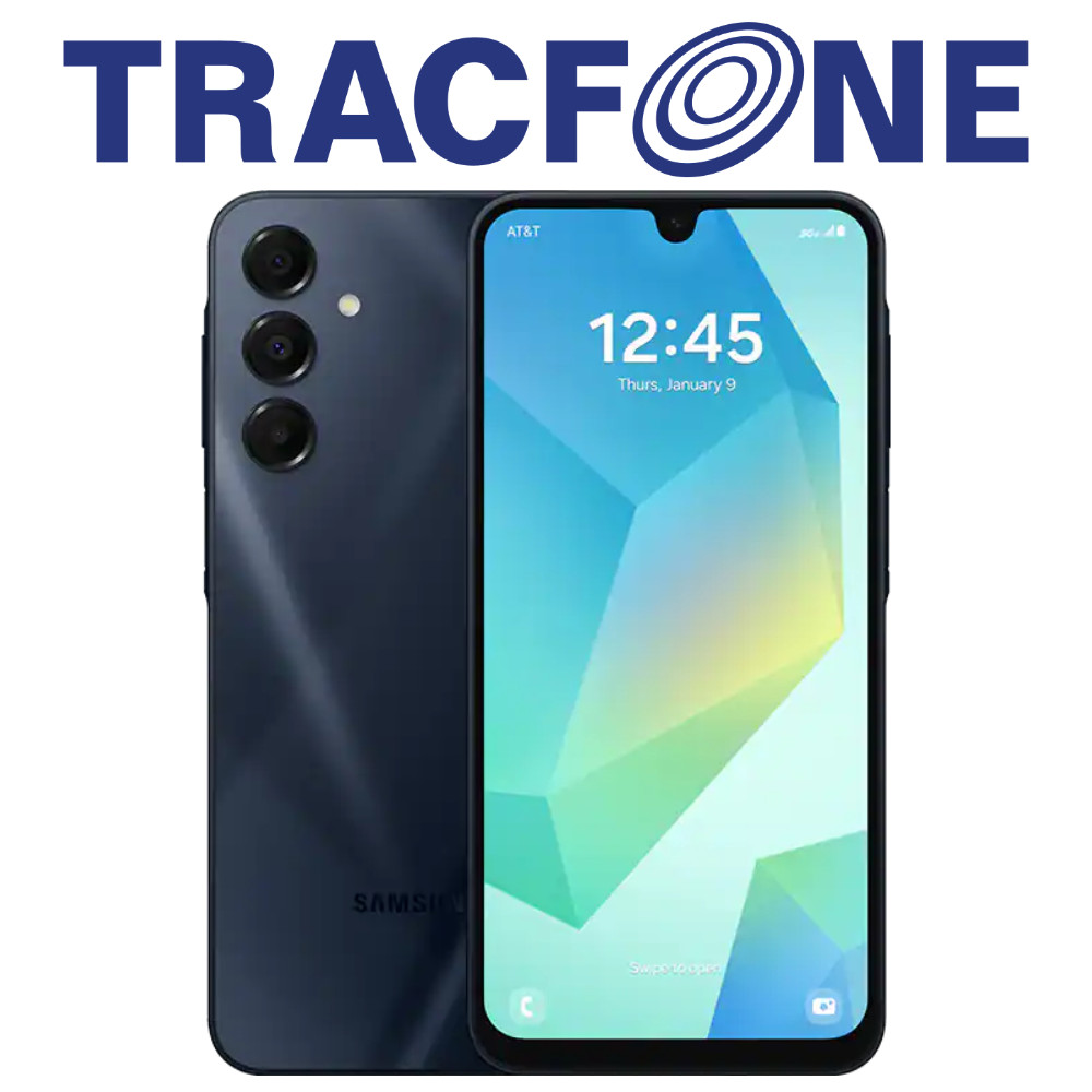 Samsung Galaxy A16 5G 128GB Blue Black TracFone Locked Good