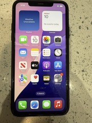 Apple iPhone 11 Pro Max 64GB A2161 Silver Unlocked Very Good Condition + 5 Cases