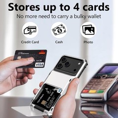 iPhone 17 Pro Max Case Wallet with Card Holder Dual Layer Heavy Duty Shockproof