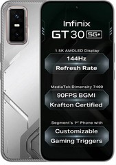 Infinix GT 30 5G+ (White 128GB 8GB RAM) Dimensity 7400 Processor Unlocked