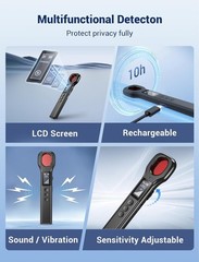 Anti-Spy RF Signal Detector Hidden Camera Bug Finder GSM Audio Tracker Scan