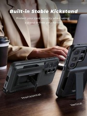 For Samsung Galaxy S26 Ultra Case Wallet Heavy Duty ArmorShockproof Rugged Cover