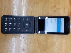 AT&T Cingular Flex 2 U1030AA 4G LTE Blue Flip Phone, 2MP, Android