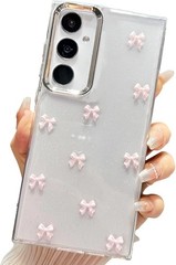 Case for Samsung Galaxy A55 5G 6.6&Prime;, Bling Glitter 3D Bow Cute Sparkly Design