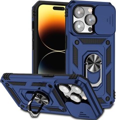 Case & Camera Cover for iPhone 14 Pro Max 6.7 Inch Military Grade Shockproof Blu
