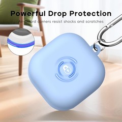 2026 New Silicone Case for Samsung Galaxy Buds 4 & Buds 4 Pro, Blue Cover