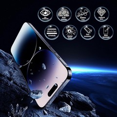 2PCS Screen Protector for iPhone 14 Pro Max 6.7 Inch HD Colorless Anti-Blue Ligh