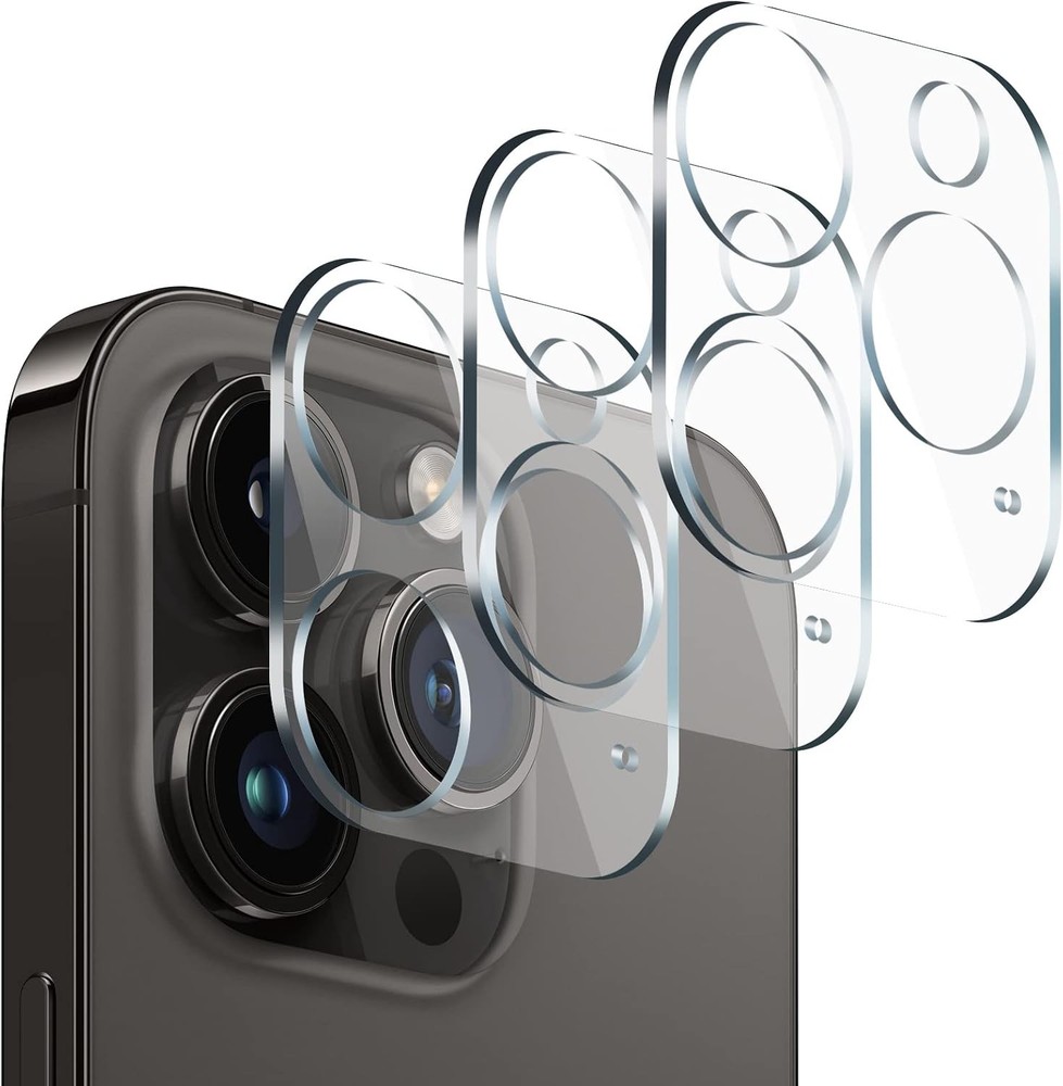 3 Pack Camera Lens Protector for iPhone 14 Pro 6.1&Prime; & Pro Max 6.7&Prime;