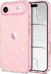 iPhone Air Case Glitter, Clear Glitter Sparkly Shiny Bling Sparkle Cute Cover