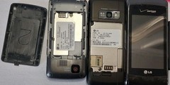 LG VX11000 enV Touch & LG LG290CM Vintage Cel Phone Lot Untested As-Is For Parts