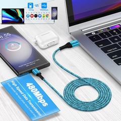 10ft USB-C Fast Charging Cable 2-Pack for Samsung Galaxy S26 S25 Edge