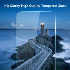 Clear 9H Tempered Glass Screen Protector 2-Pack for iPhone 15 Pro Max, Case Frie