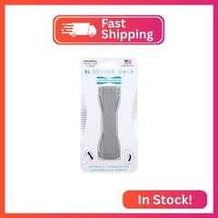 LOVEHANDLE Tablet/XL Grip for Most Tablets and Large Smartphones- Solid Silver