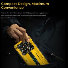 7.2&Prime; 5G OUKITEL WP60 Rugged Phone Android 15 Waterproof NFC Mobile 512G Dual SIM